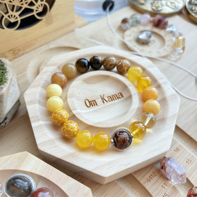 five elements of the universe lucky bracelet natural crystal handmade design