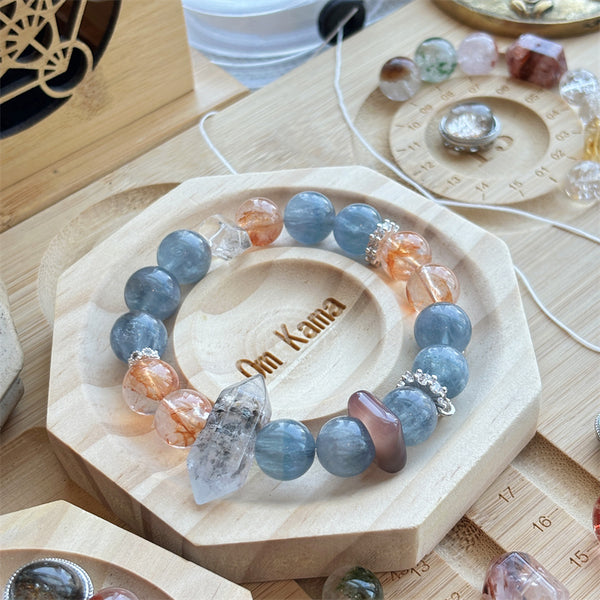 Eternal happiness.Advanced handmade custom natural crystal bracelet