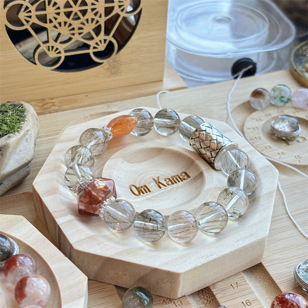 Peace of mind.Advanced handmade custom natural crystal bracelet