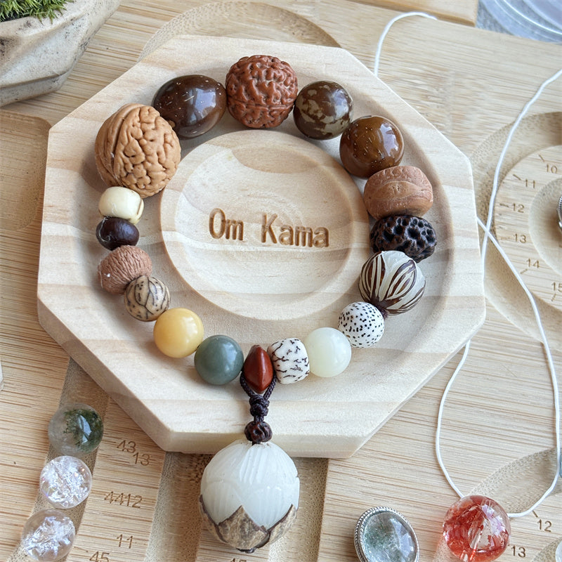 As you wish.Guardian of the master's natural wood bracelet linden tree seeds