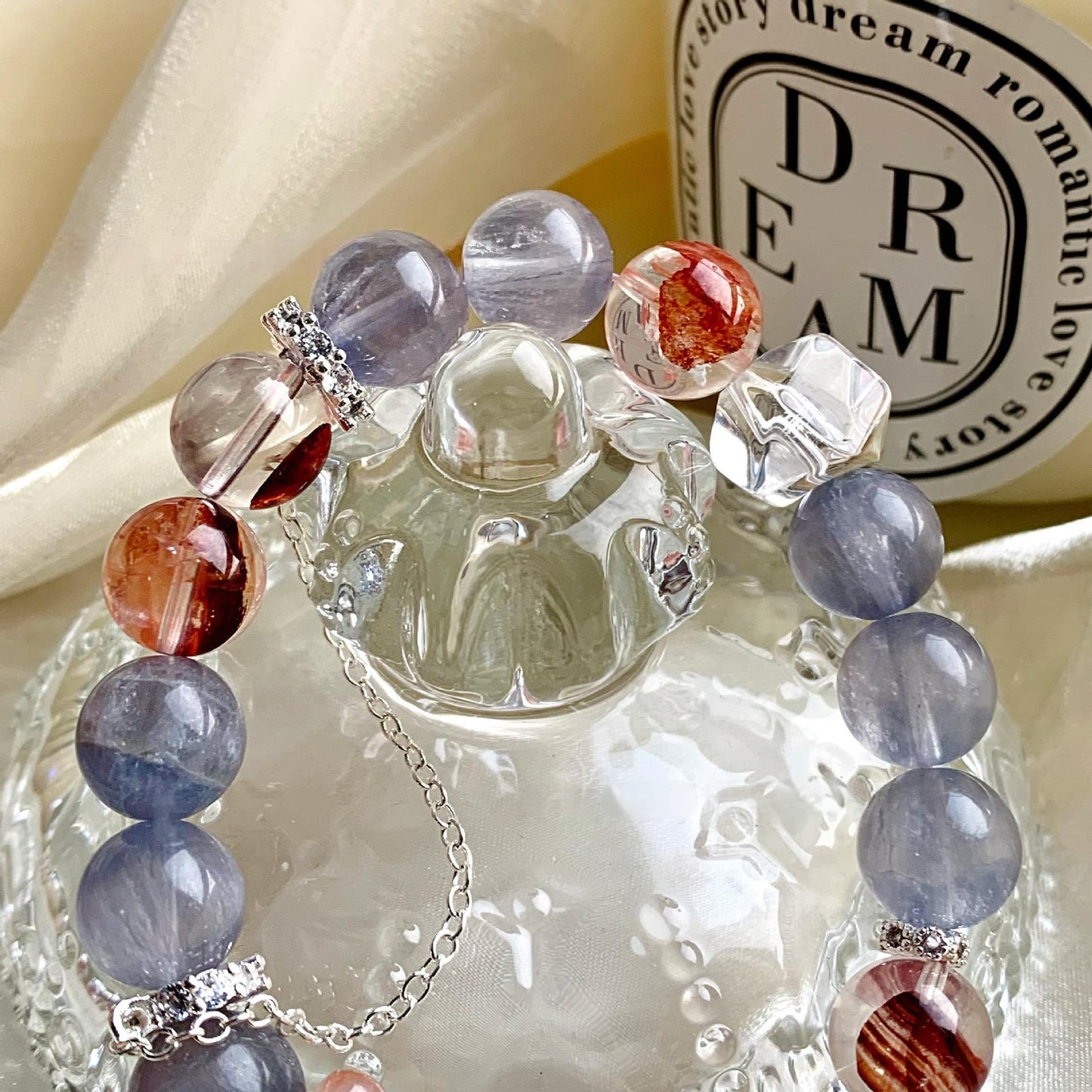 August.Eternal happiness.Advanced handmade custom natural crystal bracelet