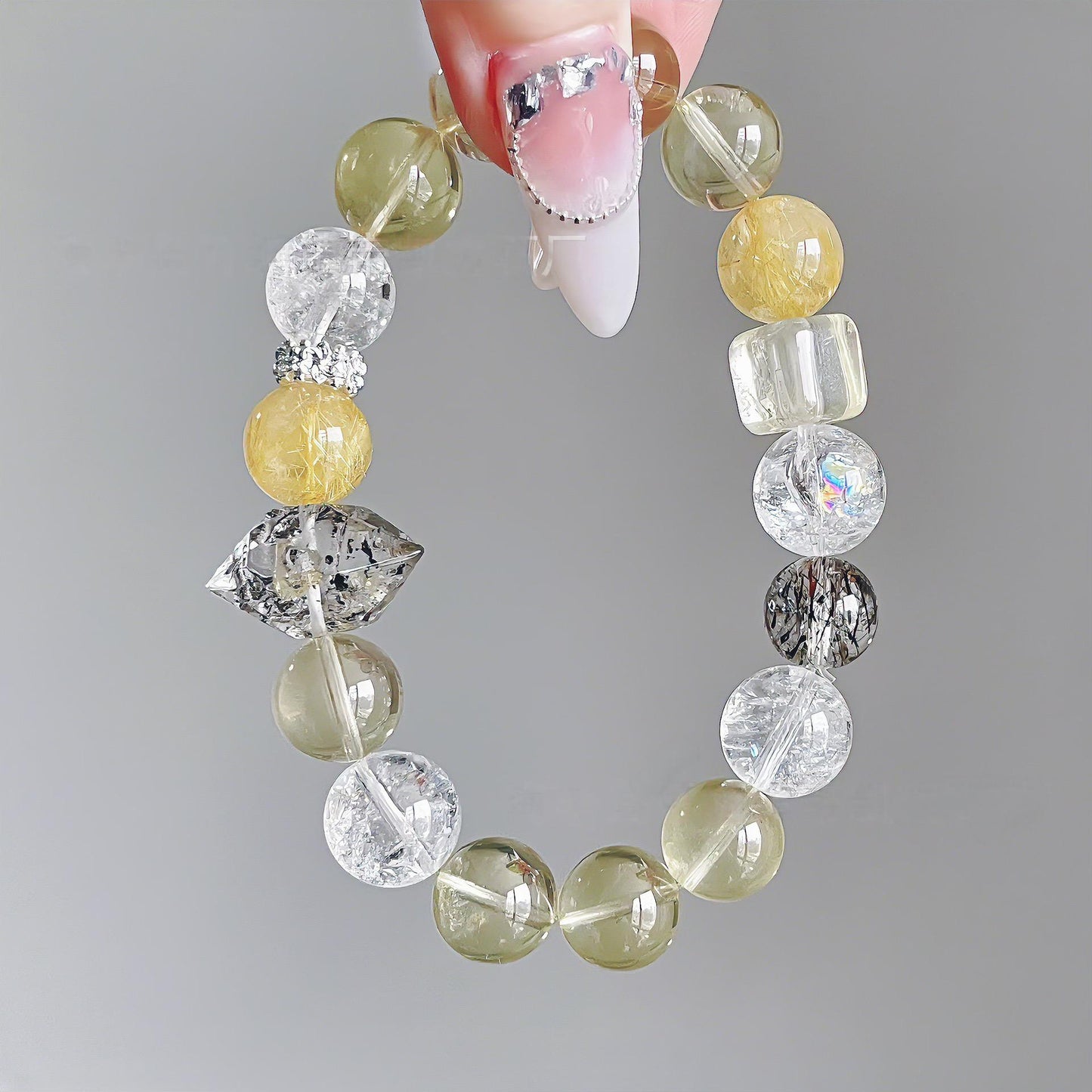 August.May your dreams come true.Advanced handmade custom natural crystal bracelet