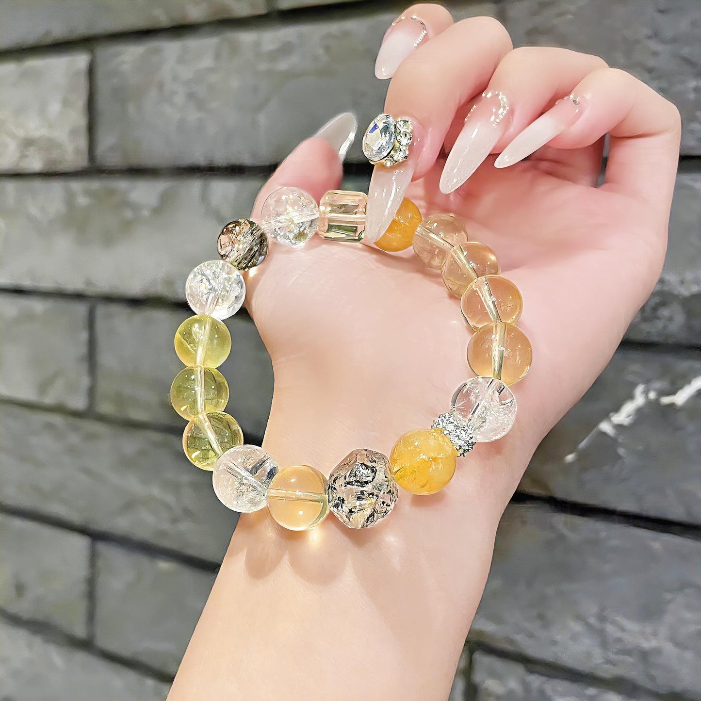 August.May your dreams come true.Advanced handmade custom natural crystal bracelet