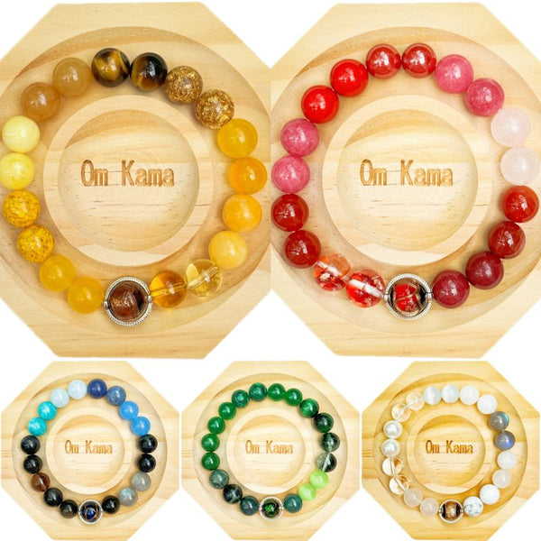 Five Elements Combination Bracelet for Career, Health, Luck, Marriage, and Fortune | OmKama